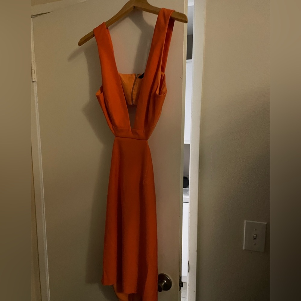 NBD orange Cutout Mini Dress NWT - Picture 2 of 5